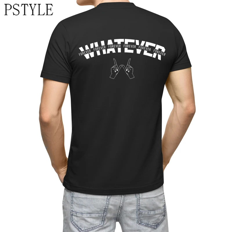 Pstyle Футболка Мужская мода с буквенным принтом футболки надписью Where forever лозунг