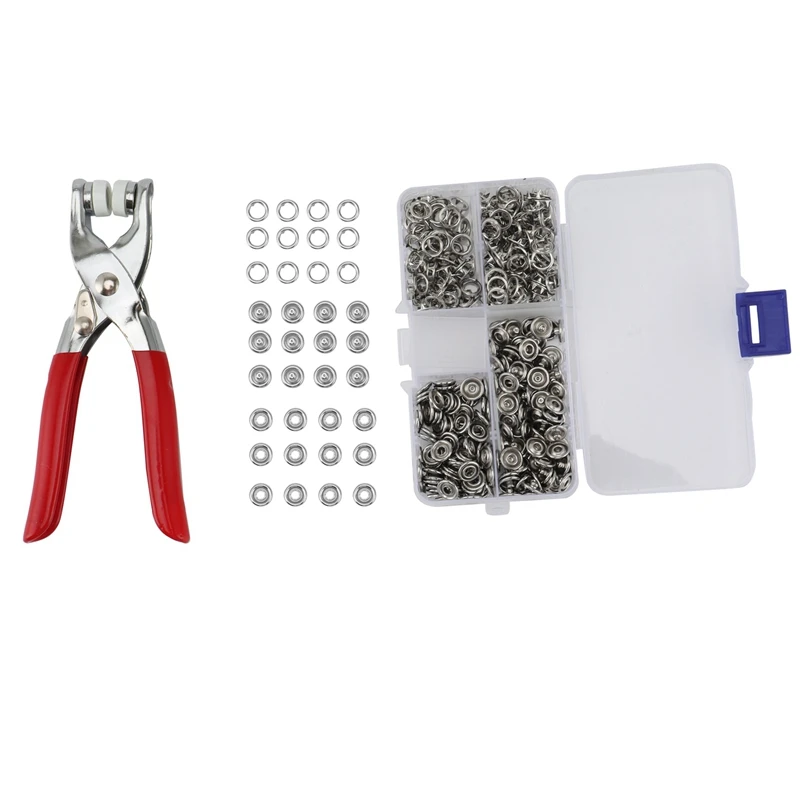 1Pc Plier Tool +100 Sets Silver 9.5Mm Metal Prong Snap Buttons Fasteners Press Studs Poppers Baby Romper Buckle Snap
1Pc Plier Tool +100 Sets Silver 9.5Mm Metal Prong Snap Buttons Fasteners Press Studs Poppers Baby Romper Buckle Snap