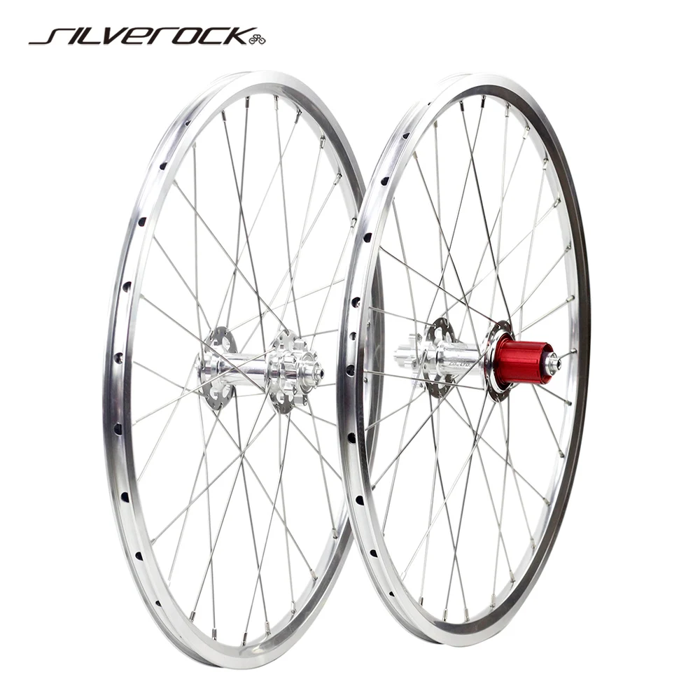 SILVEROCK складные велосипедные колеса из сплава 20 1 1/8 "451 406 дисковый тормоз, выбранные 19 мм 24 мм для tyrella Urban 8-10S Minivelo Wheelset
SILVEROCK складные велосипедные колеса из сплава 20 1 1/8 "451 406 дисковый тормоз, выбранные 19 мм 24 мм для tyrella Urban 8-10S Minivelo Wheelset
