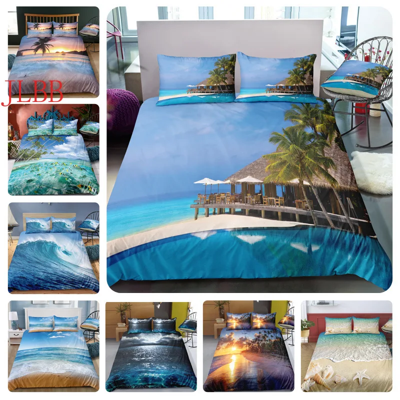 Holiday theme US size duvet cover set tree sea beach Bed linen blue fish bedclothes 3D sunset holiday vacation hotel bedding set
Holiday theme US size duvet cover set tree sea beach Bed linen blue fish bedclothes 3D sunset holiday vacation hotel bedding set