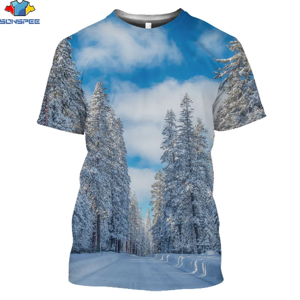 SONSPEE 3D Snow Pine Forest T-shirt 2021 summer Unisex Casual Short Sleeve Men 3D style Street Wear Pullover Clothing
SONSPEE 3D Snow Pine Forest T-shirt 2021 summer Unisex Casual Short Sleeve Men 3D style Street Wear Pullover Clothing