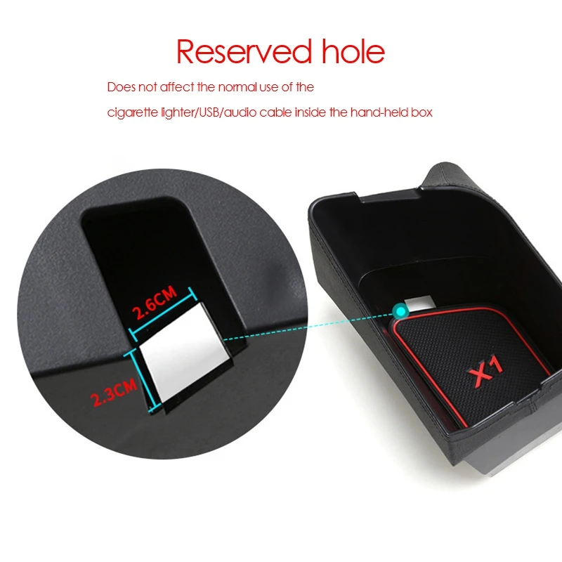 For-BMW X1 X2 F47 F48 2016-2020 Central Console Armrest Box Storage Box Leather Organizer Tray
For-BMW X1 X2 F47 F48 2016-2020 Central Console Armrest Box Storage Box Leather Organizer Tray