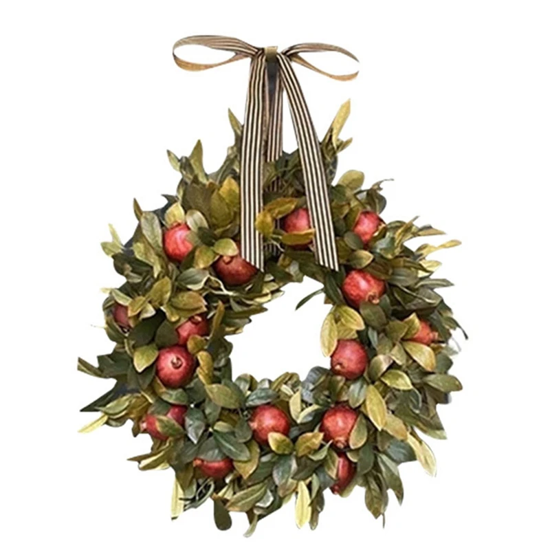 Fall Wreath Pomegranate Wreath Front Door Hanging Ornament Realistic Garland Thanksgiving Party Festival Decor
Fall Wreath Pomegranate Wreath Front Door Hanging Ornament Realistic Garland Thanksgiving Party Festival Decor