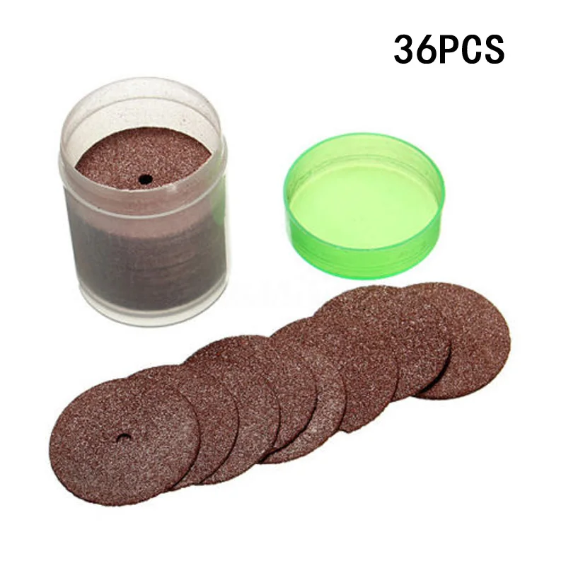 36 Pieces 23mm Cutting Wheel Disc Bit Kit Power Tool Accessories Resin Abrasive For Rotary Abrasive Tools
36 Pieces 23mm Cutting Wheel Disc Bit Kit Power Tool Accessories Resin Abrasive For Rotary Abrasive Tools