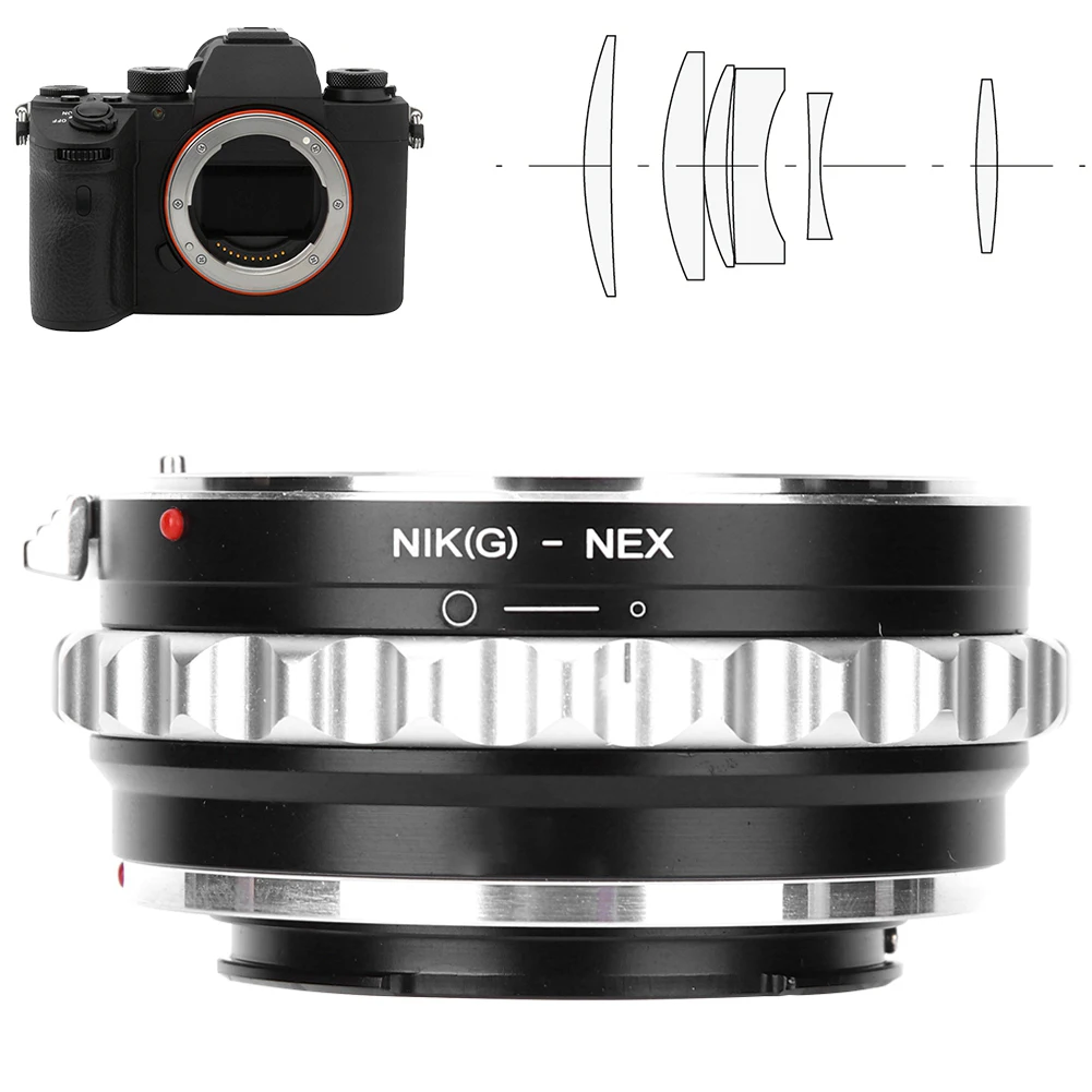 Адаптер NIK(G)-NEX для объектива Nikon G, подходит для беззеркальной камеры Sony E
Адаптер NIK(G)-NEX для объектива Nikon G, подходит для беззеркальной камеры Sony E