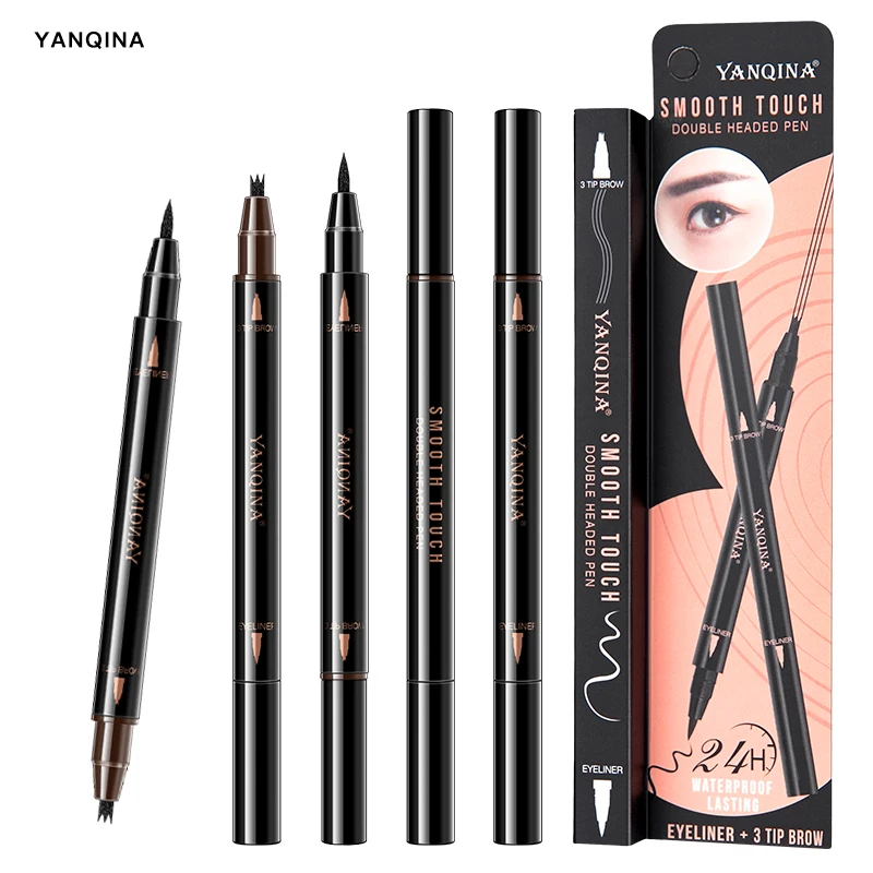 Double Headed 3 Pointed Eyebrow Pencil Durable Waterproof Deep Brown Eyeliner Eyebrow Enhancer Cosmetic Beauty Tool for Women
Double Headed 3 Pointed Eyebrow Pencil Durable Waterproof Deep Brown Eyeliner Eyebrow Enhancer Cosmetic Beauty Tool for Women