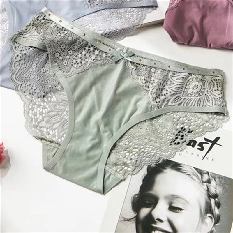 Ladies sexy lace rivet panties without traces, hollow briefs, comfortable and breathable briefs briefs A19274
Ladies sexy lace rivet panties without traces, hollow briefs, comfortable and breathable briefs briefs A19274