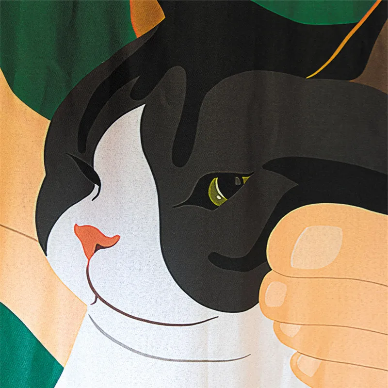 Kawaii Cute Cat Costume Kitchen Curtains Cafe Window Cortinas Black Out Europe Curtain For Children European And American Style
Kawaii Cute Cat Costume Kitchen Curtains Cafe Window Cortinas Black Out Europe Curtain For Children European And American Style