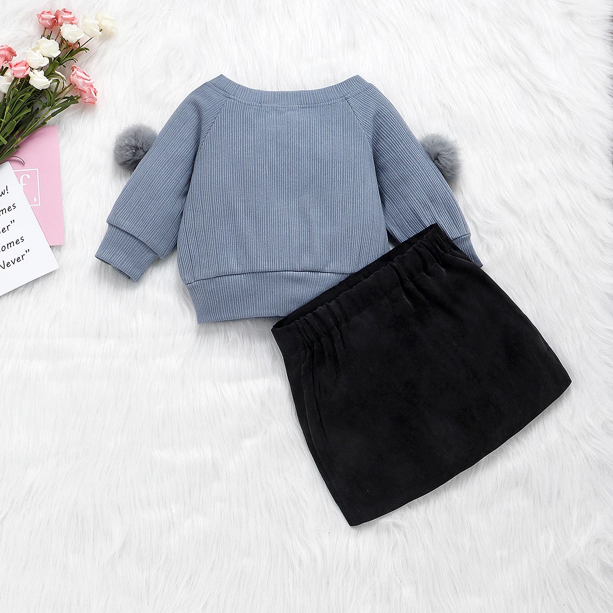 Toddler Baby Kids Girls Clothes Sets Long Sleeve Hairball Knit Tops Sweater+Button Mini Skirt Warm 1-6Y Autumn Outfits Sets
Toddler Baby Kids Girls Clothes Sets Long Sleeve Hairball Knit Tops Sweater+Button Mini Skirt Warm 1-6Y Autumn Outfits Sets