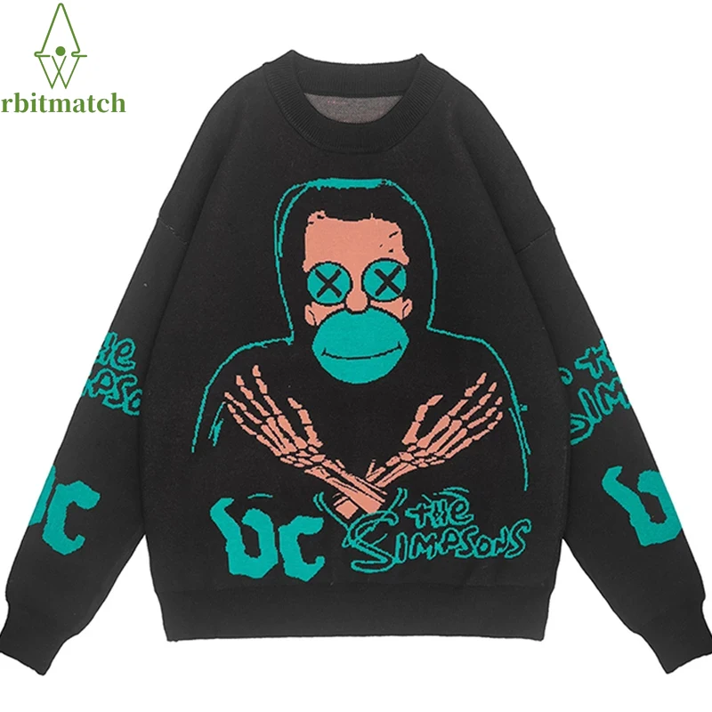Cotton Autumn Sweater Men Women Pullover Hip Hop Streetwear Harajuku Anime Ape-man Print Vintage Loose Knitted Sweater Thin Tops
Cotton Autumn Sweater Men Women Pullover Hip Hop Streetwear Harajuku Anime Ape-man Print Vintage Loose Knitted Sweater Thin Tops