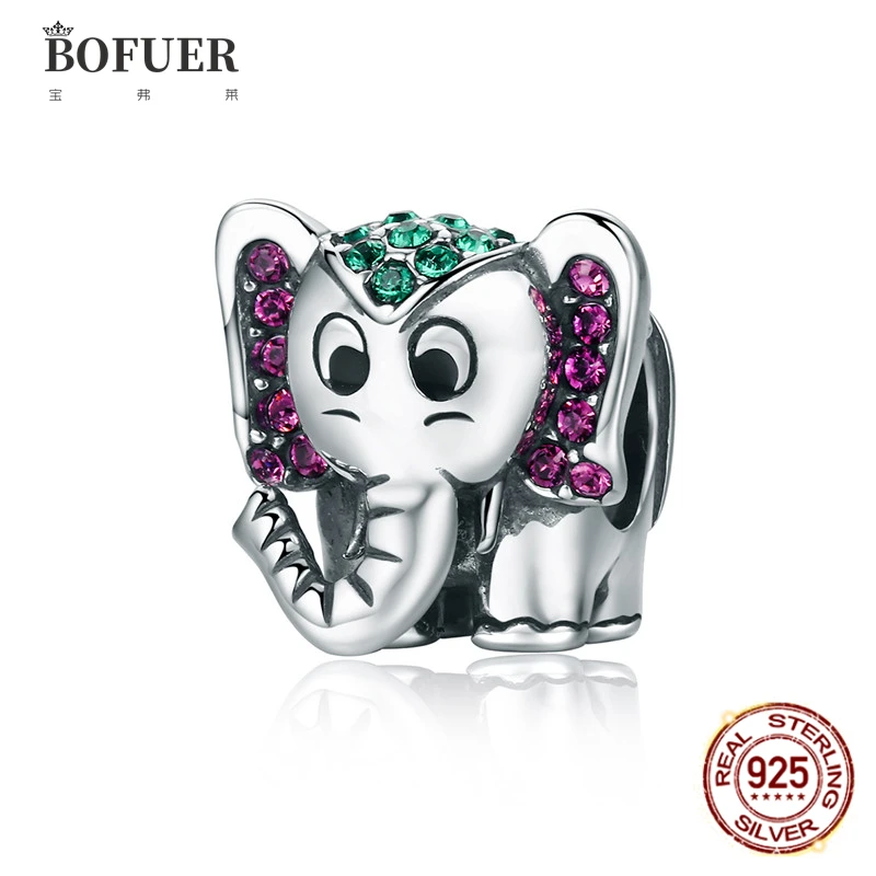 BOFUER Little Elephant Charms Fit 925 Sterling Silver Original Bracelet Women DIY Jewelry Making 142B
BOFUER Little Elephant Charms Fit 925 Sterling Silver Original Bracelet Women DIY Jewelry Making 142B
