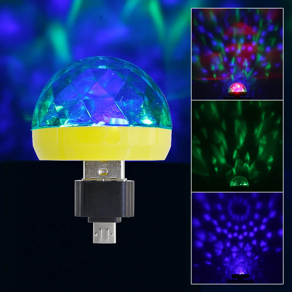 Micro USB Mini RGB LED Bulb 4W Stage Light Sound Control Club Pub Disco Party Music Crystal Magic Ball Lamp
Micro USB Mini RGB LED Bulb 4W Stage Light Sound Control Club Pub Disco Party Music Crystal Magic Ball Lamp