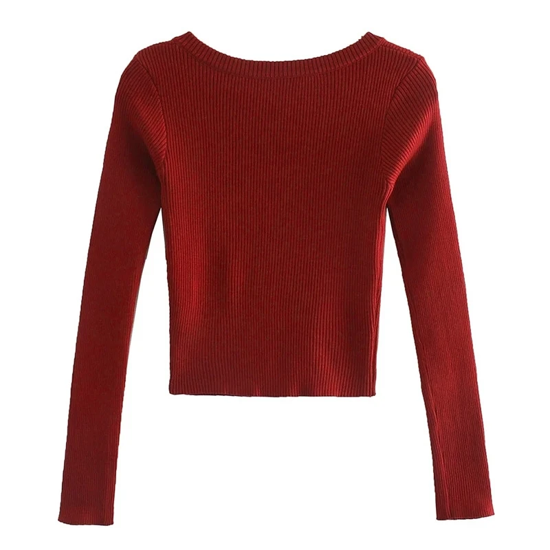 YOSIBCD Women 2021 Fashion Stretch Slim Cropped Knitted Sweater Vintage Square Collar Long Sleeve Female Pullovers Chic Tops
YOSIBCD Women 2021 Fashion Stretch Slim Cropped Knitted Sweater Vintage Square Collar Long Sleeve Female Pullovers Chic Tops