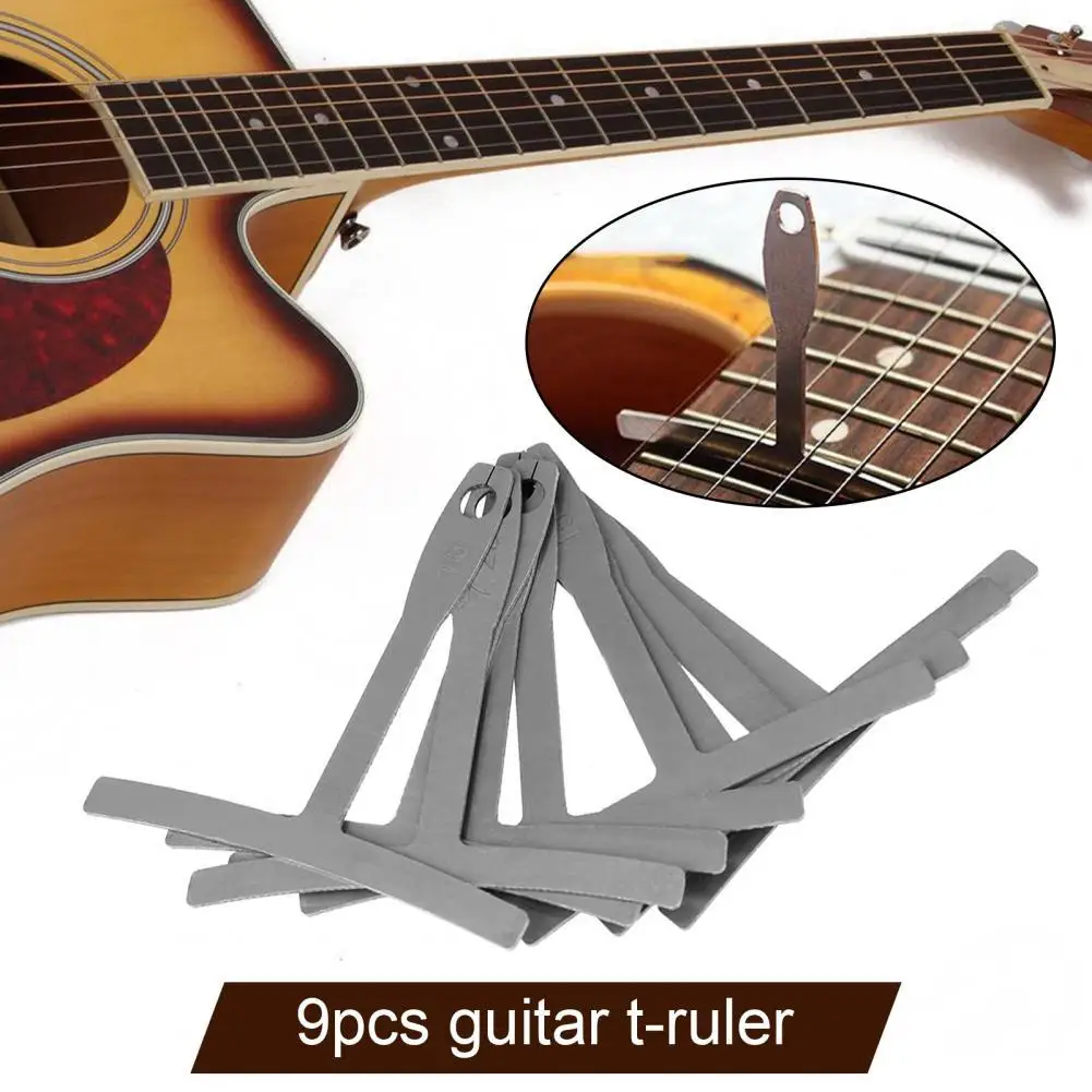 9Pcs Guitar Radius Gauge Ultra-thin Accurate Measurement Stainless Steel Guitar T-Shape Ruler Luthier Tools for Electric Bass
9Pcs Guitar Radius Gauge Ultra-thin Accurate Measurement Stainless Steel Guitar T-Shape Ruler Luthier Tools for Electric Bass