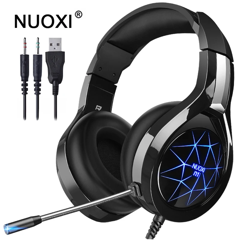 Professional Gaming Headphone casque Computer Stereo Deep Bass Game Headset Earphone with Mic LED Backlight for PC Gamer
Professional Gaming Headphone casque Computer Stereo Deep Bass Game Headset Earphone with Mic LED Backlight for PC Gamer