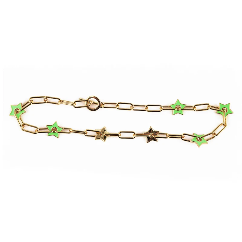 XUQIAN Top Seller 40cm with Copper Gold Plated Drop Oil Stars Heart Necklace for DIY Women Jewelry Gifts C0055
XUQIAN Top Seller 40cm with Copper Gold Plated Drop Oil Stars Heart Necklace for DIY Women Jewelry Gifts C0055