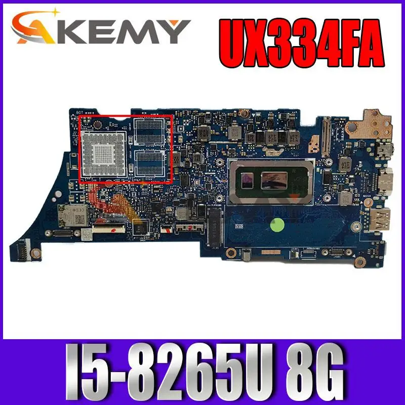 Материнская плата Akemy UX334FA для ноутбука ASUS ZenBook 13, UX334FL, UX434FAC, UX334F, оригинальная материнская плата с I5-8265U 8 ГБ/ОЗУ
Материнская плата Akemy UX334FA для ноутбука ASUS ZenBook 13, UX334FL, UX434FAC, UX334F, оригинальная материнская плата с I5-8265U 8 ГБ/ОЗУ