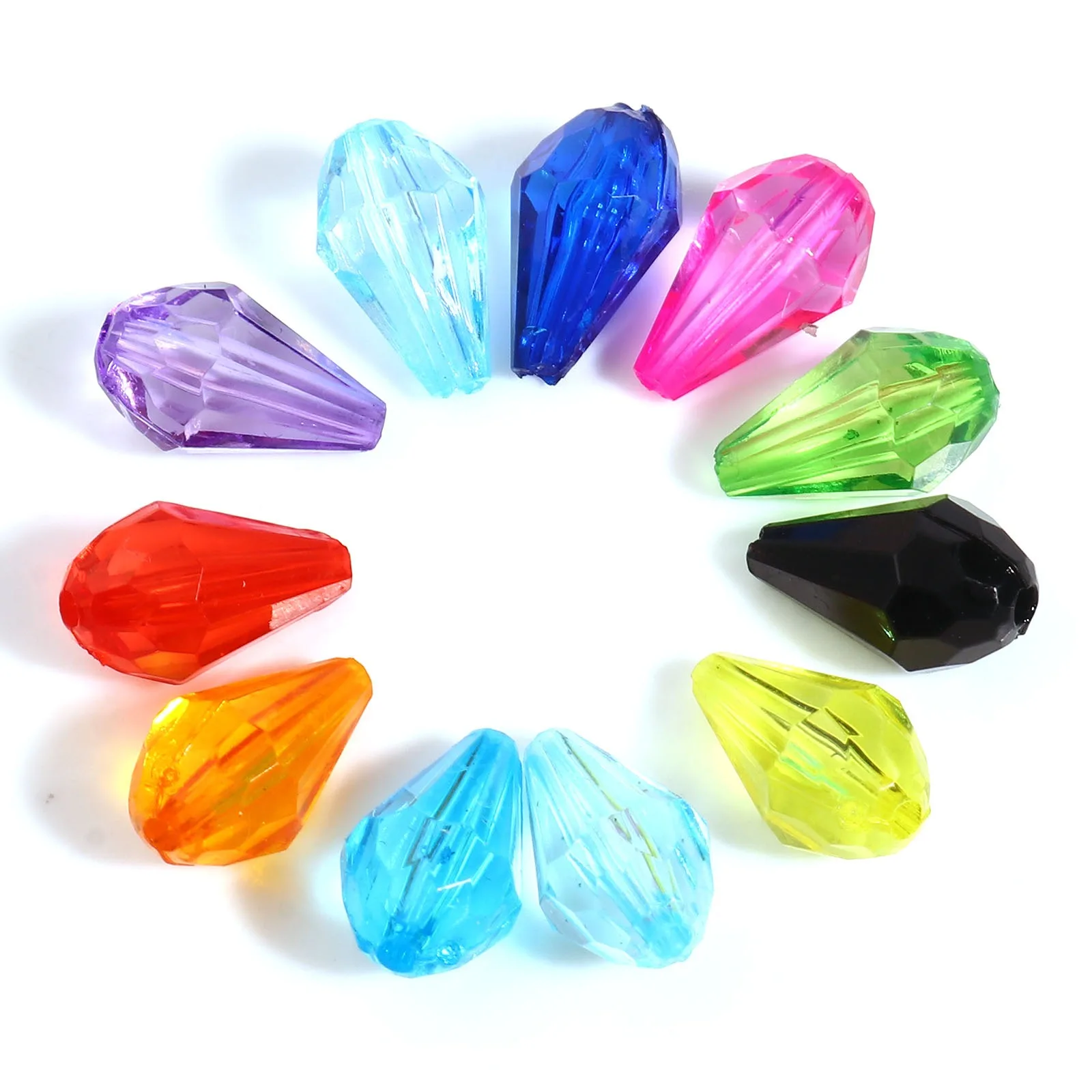Multicolor Transparent Acrylic Beads Drop Faceted Loose Spacer Beads DIY Making Earrings Jewelry Findings About 13mmx8mm,500PCs
Multicolor Transparent Acrylic Beads Drop Faceted Loose Spacer Beads DIY Making Earrings Jewelry Findings About 13mmx8mm,500PCs