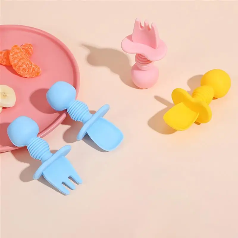 1 Set Smooth Practical Convenient Safe Kids Tableware Silicone Fork Spoons Baby Tableware for Baby
1 Set Smooth Practical Convenient Safe Kids Tableware Silicone Fork Spoons Baby Tableware for Baby
