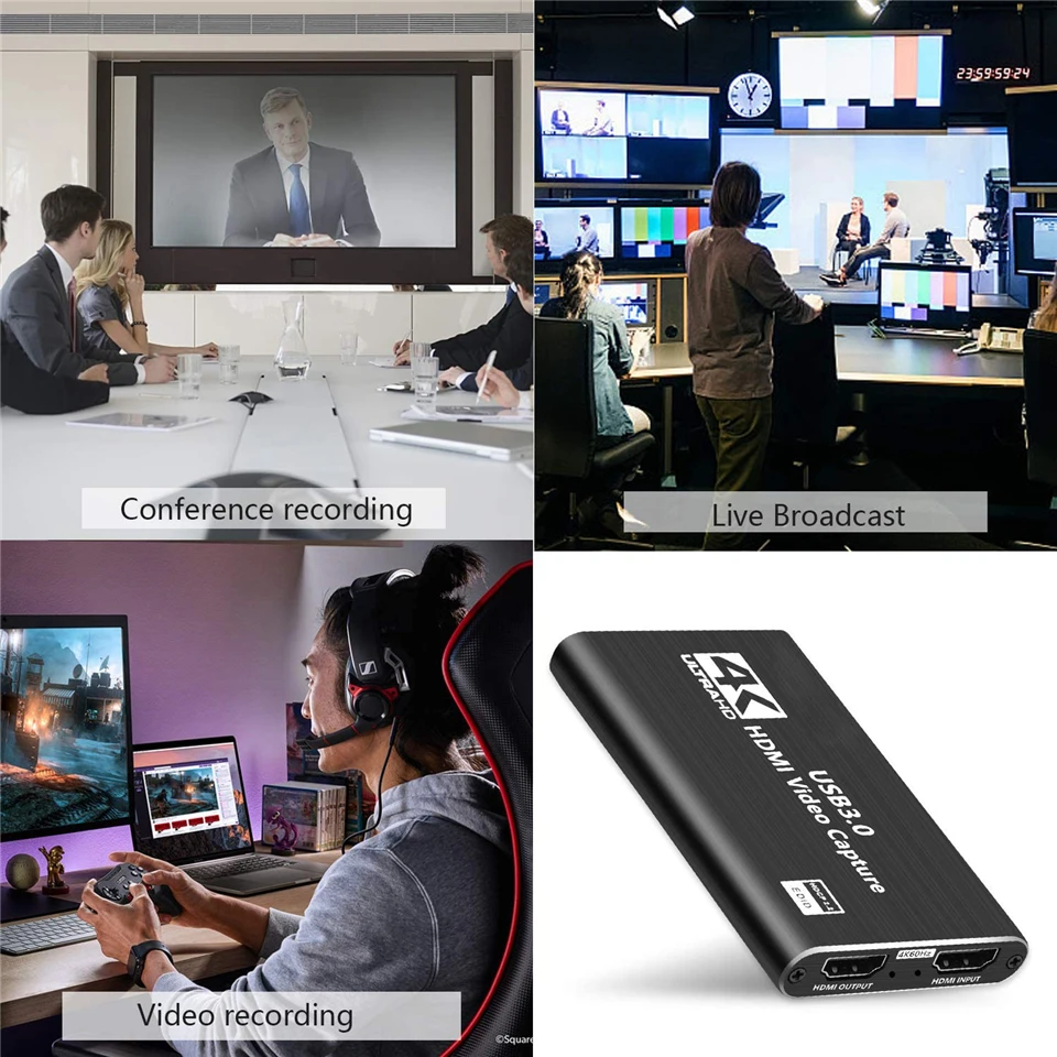 2021 USB HDMI 4K60Hz видеозахват к карта видеозахвата донгл для игр потоковая трансляция