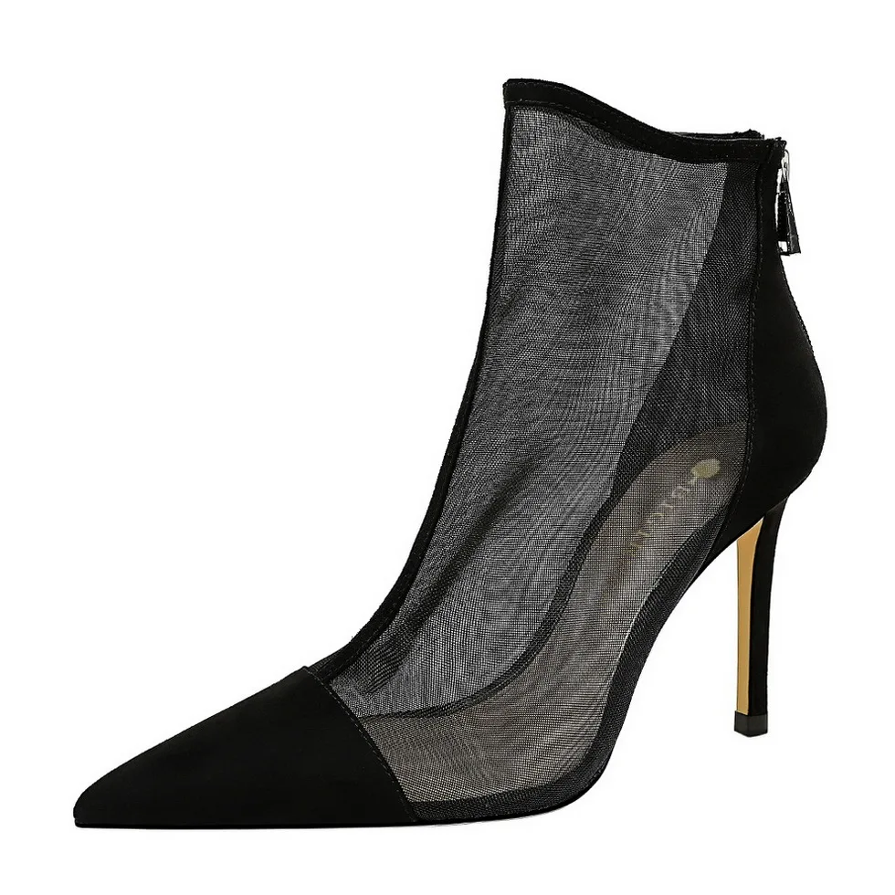 European Sexy Mesh Hollow High Heels Women's Shoes Stiletto Pointed Toe Boots Shoes
European Sexy Mesh Hollow High Heels Women's Shoes Stiletto Pointed Toe Boots Shoes
