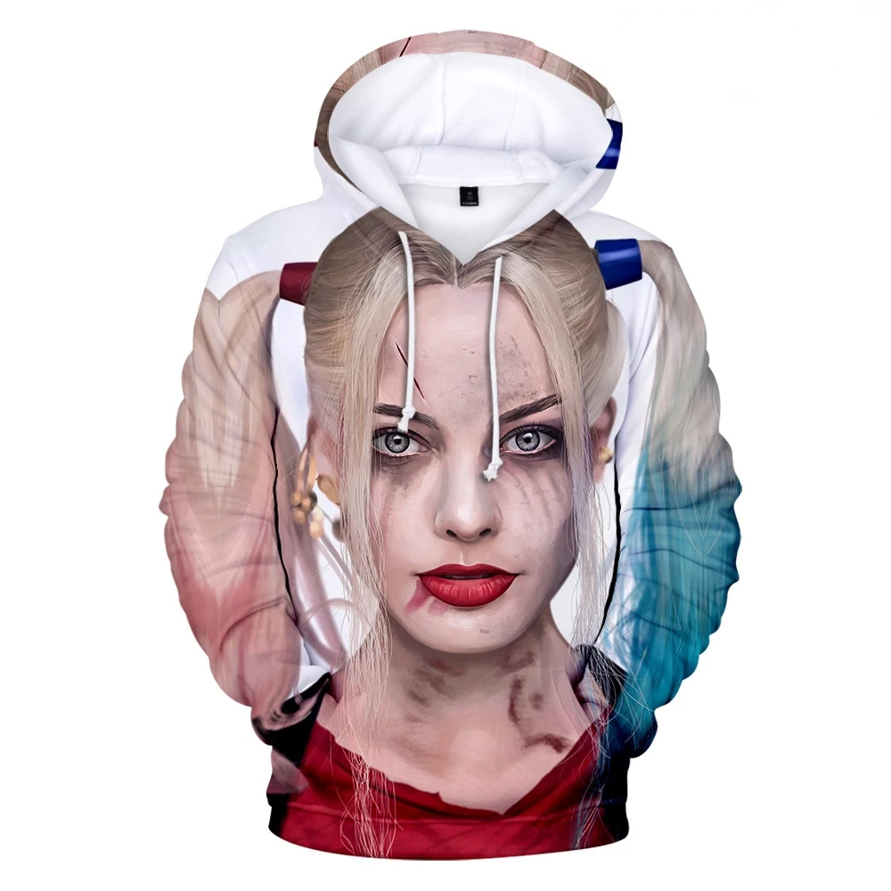 Evil clown girl 3D printed men's/women's hoodie spring and autumn all-match loose-fitting super David sweater pullover
Evil clown girl 3D printed men's/women's hoodie spring and autumn all-match loose-fitting super David sweater pullover