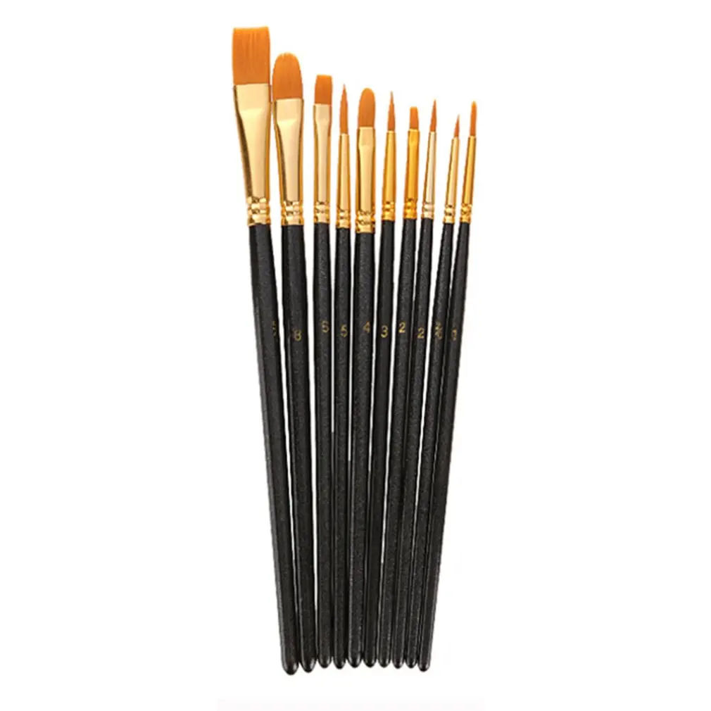 Artist Nylon Paint Brush Professional Watercolor Acrylic Wooden Handle Painting Brushes Art Supplies Stationery 10 pcs
Artist Nylon Paint Brush Professional Watercolor Acrylic Wooden Handle Painting Brushes Art Supplies Stationery 10 pcs