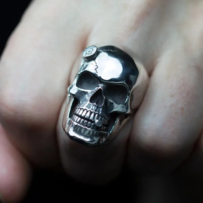 Gothic Cool Men's Silver Broken Skull Finger Ring Stainless Steel Ring Motorcycle Band Rock Biker Party Fashion Jewelry
Gothic Cool Men's Silver Broken Skull Finger Ring Stainless Steel Ring Motorcycle Band Rock Biker Party Fashion Jewelry