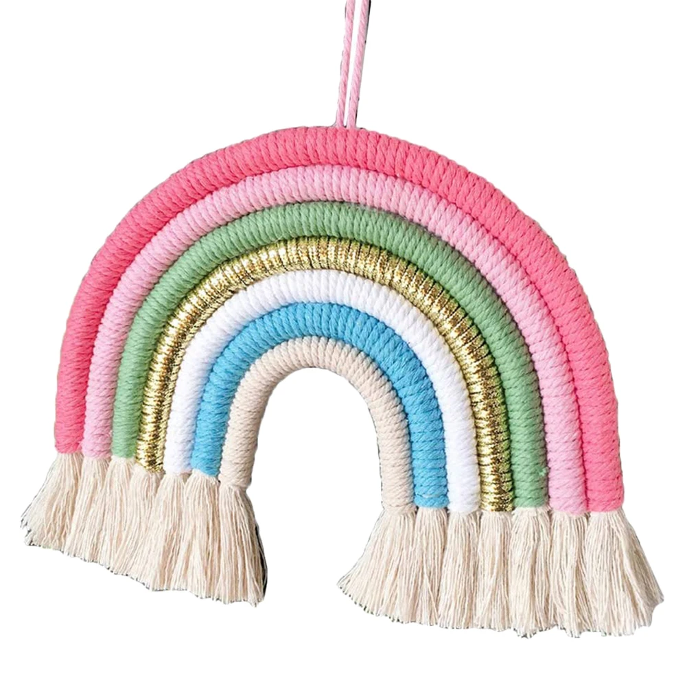 Hand-Woven Rainbow Ornaments Wall Hanging Art Home Decoration for Kids Room Decoration Wall Hanging Ornament for Photography
Hand-Woven Rainbow Ornaments Wall Hanging Art Home Decoration for Kids Room Decoration Wall Hanging Ornament for Photography
