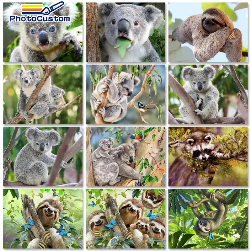 PhotoCustom Acrylic Paint By Numbers On Canvas Animals DIY Frameless 60x75cm Koala Oil Painting By Numbers Home Decor Wall Art
PhotoCustom Acrylic Paint By Numbers On Canvas Animals DIY Frameless 60x75cm Koala Oil Painting By Numbers Home Decor Wall Art