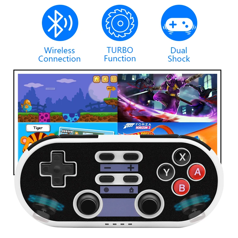 Геймпад Switch Pro четыре в одном, Bluetooth, двойная вибрация, соматосенсорный, поддержка Switch Android Ps3 геймпад для компьютера
Геймпад Switch Pro четыре в одном, Bluetooth, двойная вибрация, соматосенсорный, поддержка Switch Android Ps3 геймпад для компьютера