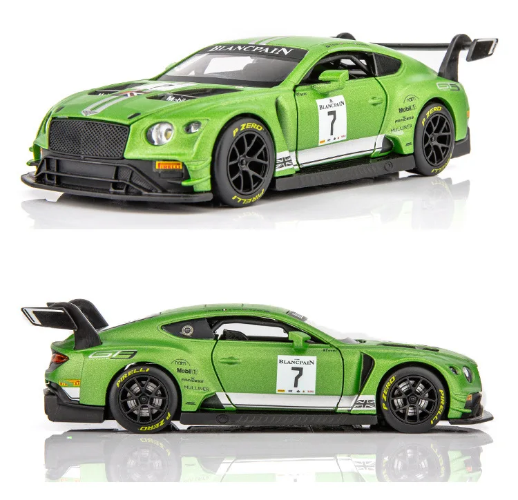 1:32 alloy car model Continental GT3 pushback toy car lighting music children's toys birthday gift collectible model gift 101
1:32 alloy car model Continental GT3 pushback toy car lighting music children's toys birthday gift collectible model gift 101