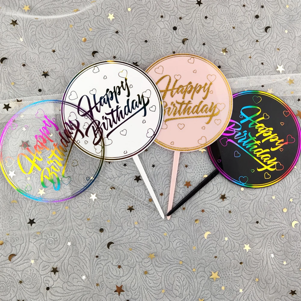 Kawaii Gold Foil Happy Birthday Cake Topper Birthday Party Acrylic Cake Toppers Color Cupcake Toppers Decorations Tools
Kawaii Gold Foil Happy Birthday Cake Topper Birthday Party Acrylic Cake Toppers Color Cupcake Toppers Decorations Tools