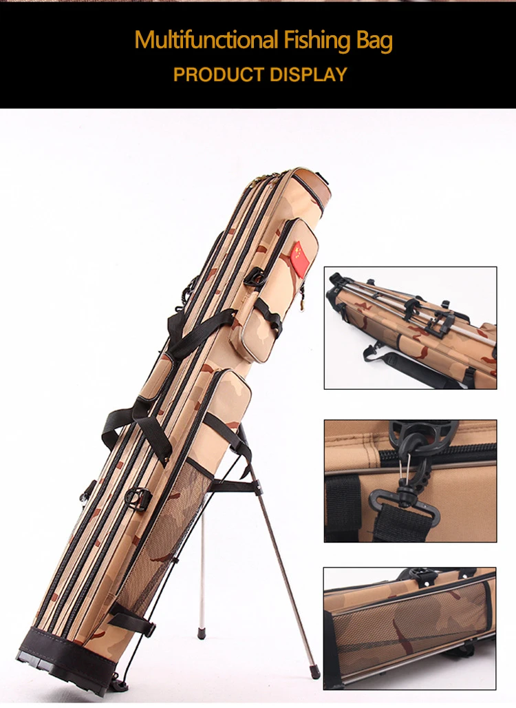 125cm(With Bracket)Fishing Bag 4kg Waterproof And Scratch Resistant Multifunctional Fishing Rod And Bait Fishing Bag
125cm(With Bracket)Fishing Bag 4kg Waterproof And Scratch Resistant Multifunctional Fishing Rod And Bait Fishing Bag