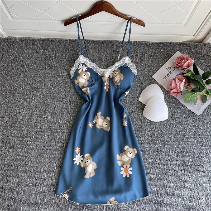 Sexy Backless Nightgown Women Sleepwear Silky Soft Satin Nightwear Bathrobe Mini V-Neck Print Dot Home Dressing Gown Sleepshirt
Sexy Backless Nightgown Women Sleepwear Silky Soft Satin Nightwear Bathrobe Mini V-Neck Print Dot Home Dressing Gown Sleepshirt