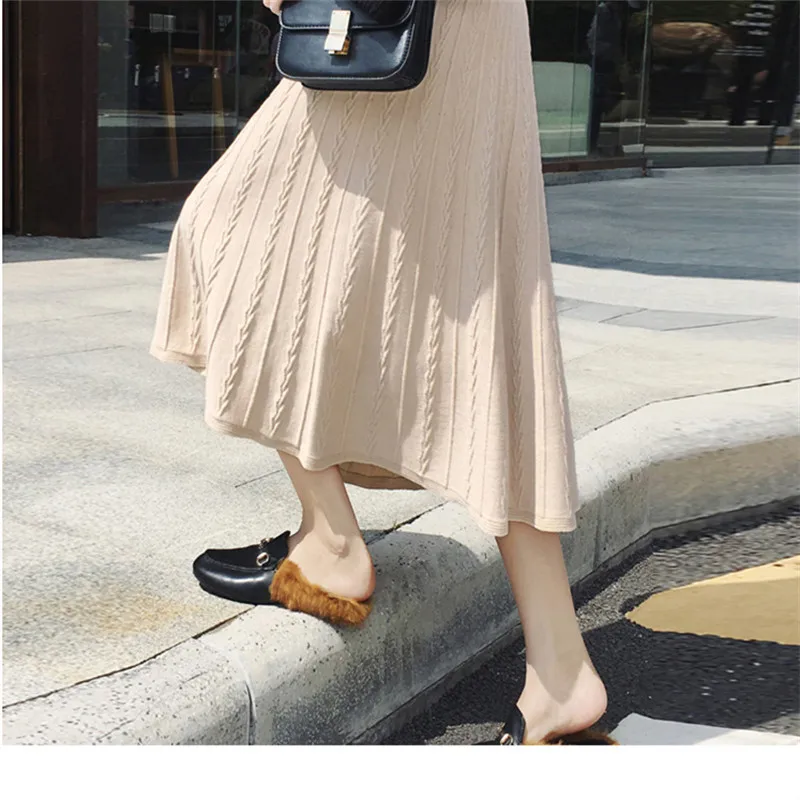 Ins Hot New Autumn Winter High Waisted Skirt Women Long Knit Twist Skirts Womens
Ins Hot New Autumn Winter High Waisted Skirt Women Long Knit Twist Skirts Womens