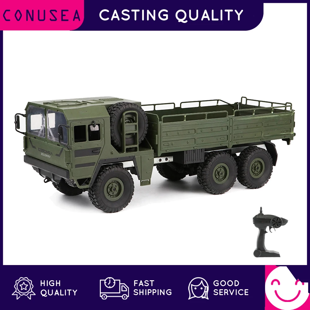 JJRC Q64 RC Truck Military Trucks 1:16 6WD Remote Control Army Armored Car All-Terrain Crawler Off-Road Army Truck Toys for Kids
JJRC Q64 RC Truck Military Trucks 1:16 6WD Remote Control Army Armored Car All-Terrain Crawler Off-Road Army Truck Toys for Kids