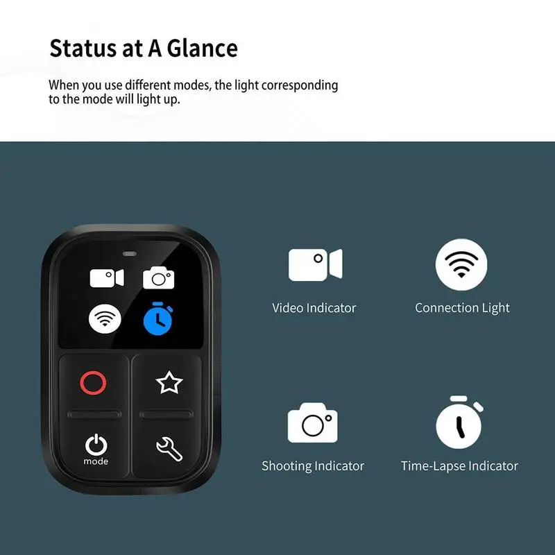 Wifi Remote Control for GoPro Hero 9 8 Max With Shortcut Key Wrist Strap Stick Lock For Hero 8 9 Max Camera Accessories
Wifi Remote Control for GoPro Hero 9 8 Max With Shortcut Key Wrist Strap Stick Lock For Hero 8 9 Max Camera Accessories