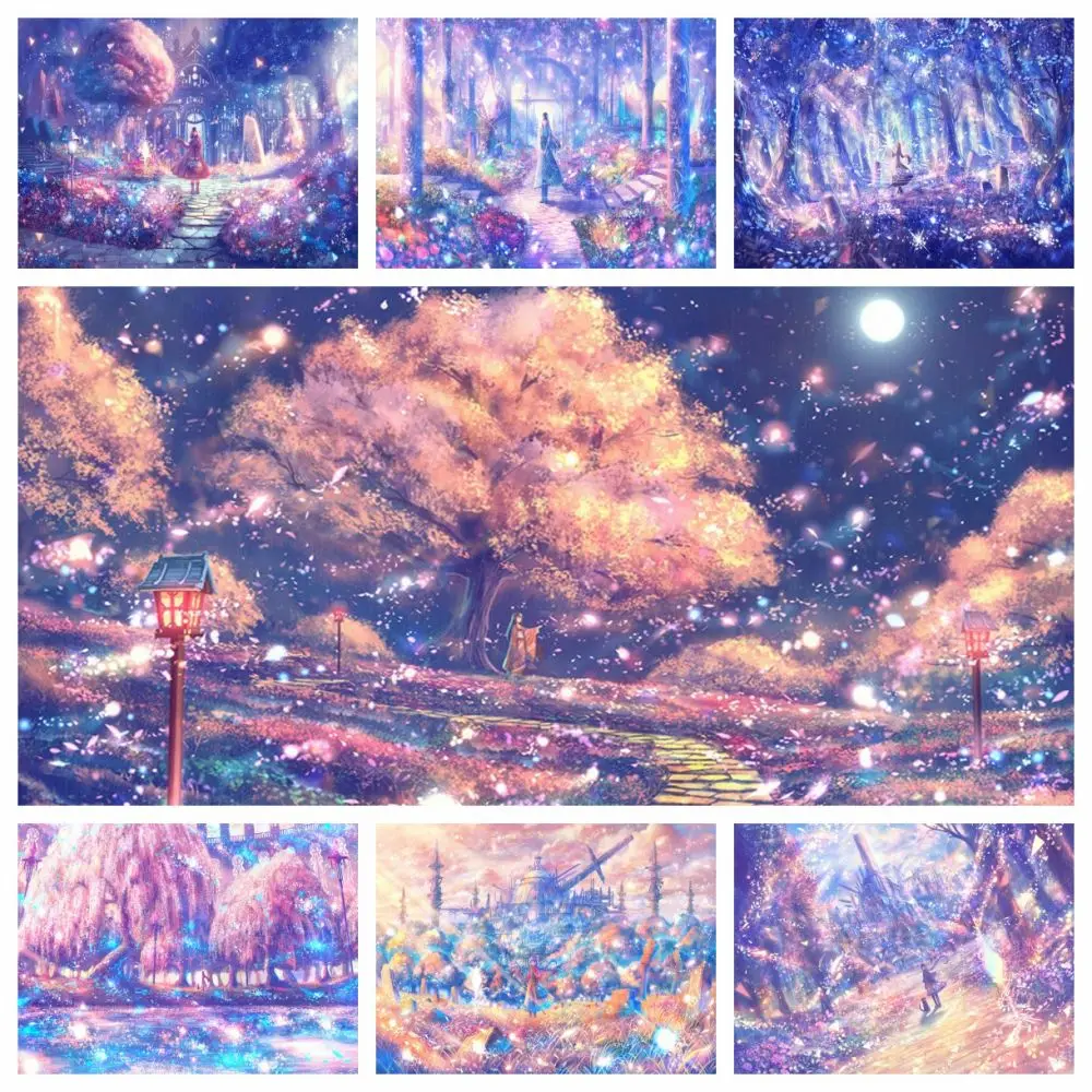 SJDIYDP Japanese Anime Landscape View DIY Diamond Painting Scenery Picture of Rhinestone Full Square Drill Decor Handmade Gifts
SJDIYDP Japanese Anime Landscape View DIY Diamond Painting Scenery Picture of Rhinestone Full Square Drill Decor Handmade Gifts
