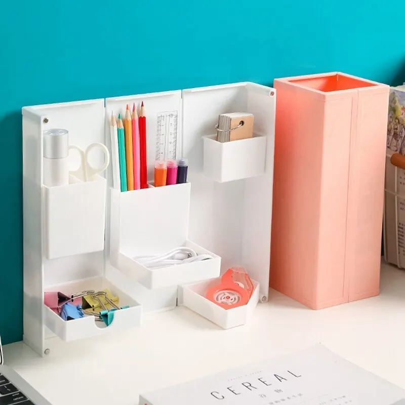 Foldable Pencil Case Magnetic Stationery Box Desktop Storage Box Cosmetics Finishing Box Office Pen Holder Storage Box
Foldable Pencil Case Magnetic Stationery Box Desktop Storage Box Cosmetics Finishing Box Office Pen Holder Storage Box