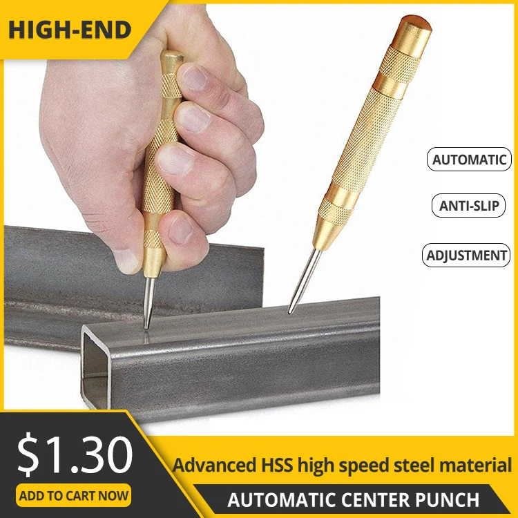 5'' Automatic Punching Metal Drills Electric Tools Center Punch Drill Bit Core Automatic Center Punch Woodworking Tools Marker
5'' Automatic Punching Metal Drills Electric Tools Center Punch Drill Bit Core Automatic Center Punch Woodworking Tools Marker