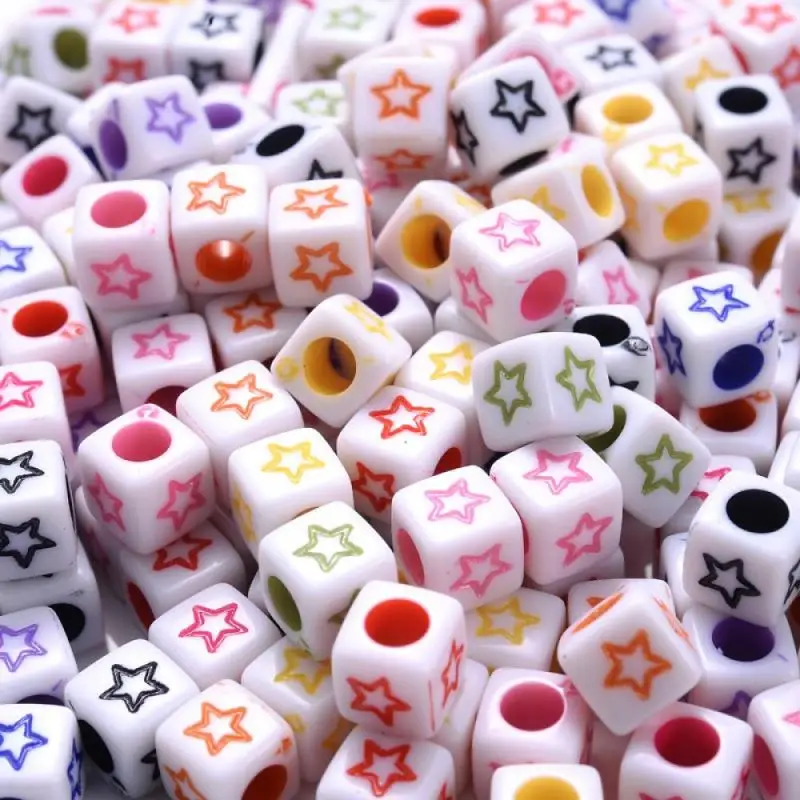 50Pcs/Lot 7mm Mixed Square Five-Pointed Star Acrylic Loose Spacer Beads For Jewelry Making DIY Bracelet Accessories Wholesale
50Pcs/Lot 7mm Mixed Square Five-Pointed Star Acrylic Loose Spacer Beads For Jewelry Making DIY Bracelet Accessories Wholesale
