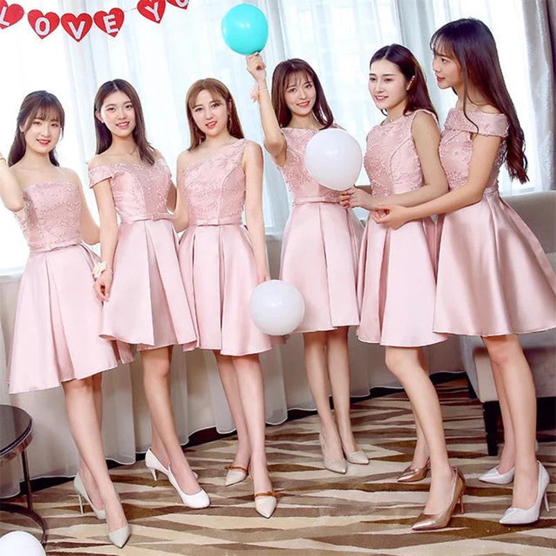 Bridesmaids Dresses Vintage Sleeveless Strapless A-Line Jersey Flowers Knee-Lengh Luxury Elegant Women Wedding Party Gown E639
Bridesmaids Dresses Vintage Sleeveless Strapless A-Line Jersey Flowers Knee-Lengh Luxury Elegant Women Wedding Party Gown E639