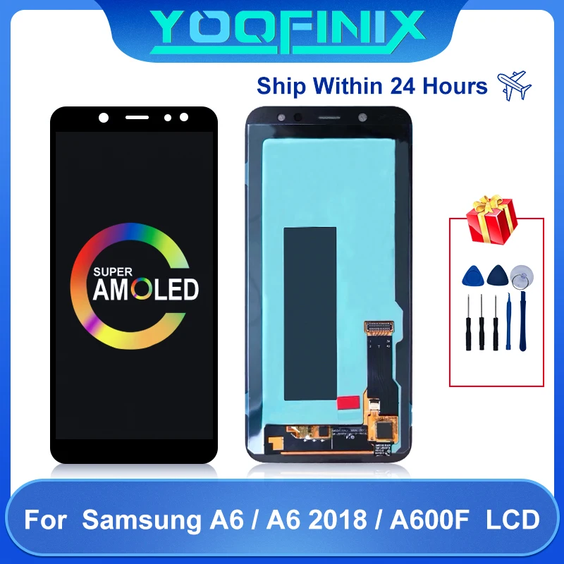 5.6” AMOLED For Samsung Galaxy A6 2018 SM-A600F A600FN A600A A600G A600GN LCD Touch Screen Digitizer Display Replacement Parts
5.6” AMOLED For Samsung Galaxy A6 2018 SM-A600F A600FN A600A A600G A600GN LCD Touch Screen Digitizer Display Replacement Parts