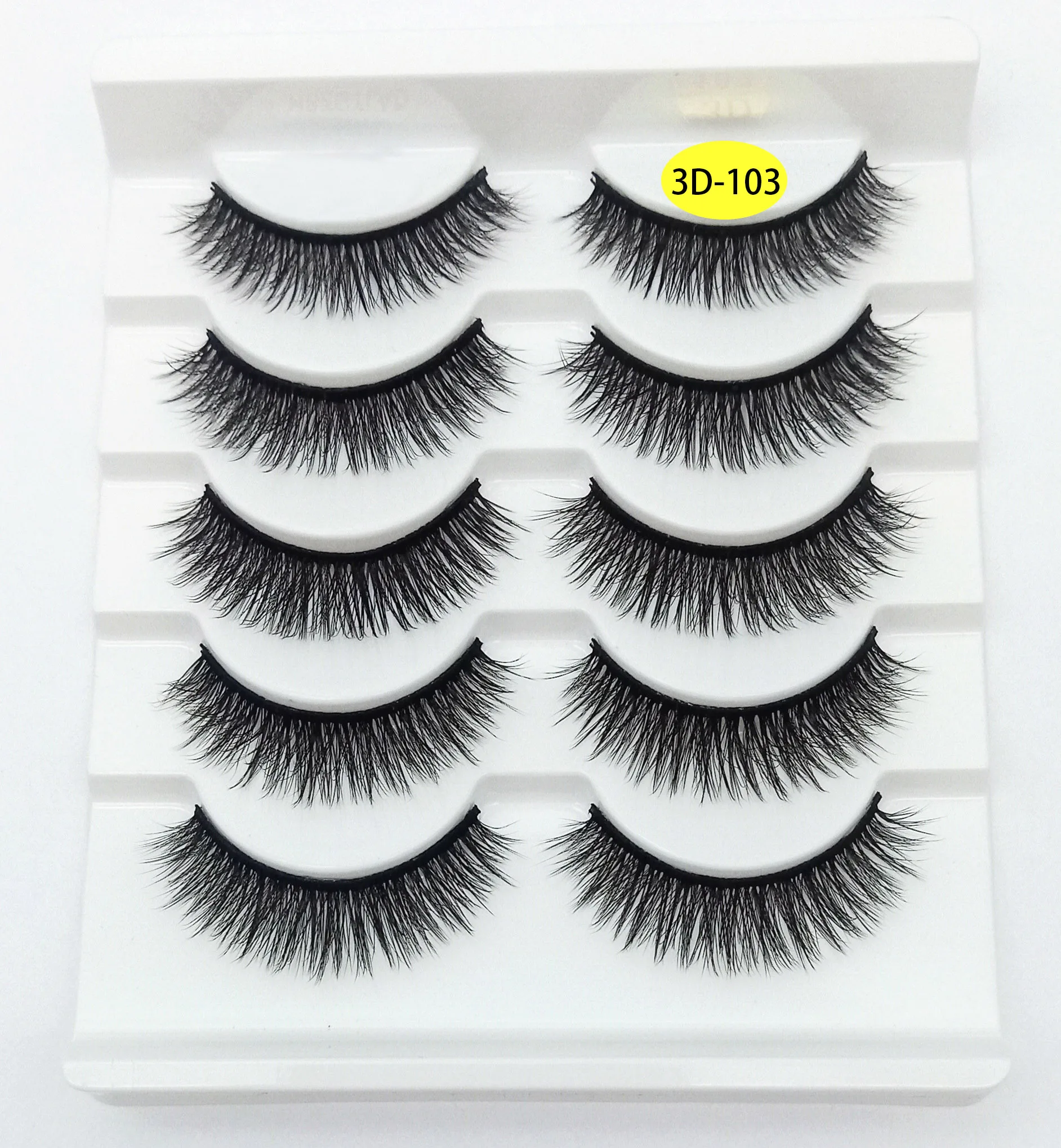 False Eyelashes Lengthen Thick Curled Curling Designs 5 Pairs/Set 3D Chemical Fiber Faux Cils Makeup Tools Beauty Salon
False Eyelashes Lengthen Thick Curled Curling Designs 5 Pairs/Set 3D Chemical Fiber Faux Cils Makeup Tools Beauty Salon