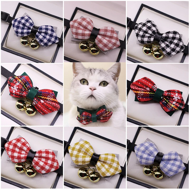 Pet Dog Cat Bowknot Bell Christmas Collar Necklace Decor Adjustable Bells Leash Kitten Neckerchief Saliva Grooming Accessories
Pet Dog Cat Bowknot Bell Christmas Collar Necklace Decor Adjustable Bells Leash Kitten Neckerchief Saliva Grooming Accessories