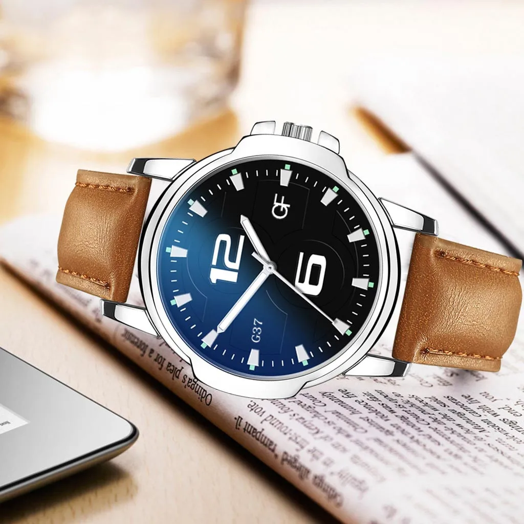 2021 New Fashion Men's Watch Leather Top Brand Luxury Waterproof Sports Mens Wrist watch Quartz Relogio Masculino Casual watch
