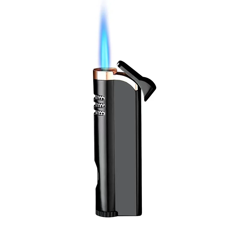 Butane Metal Lighter Windproof Blue Flame Small Torch Thin Outdoor Portable Creative Cigarette Accessories
Butane Metal Lighter Windproof Blue Flame Small Torch Thin Outdoor Portable Creative Cigarette Accessories