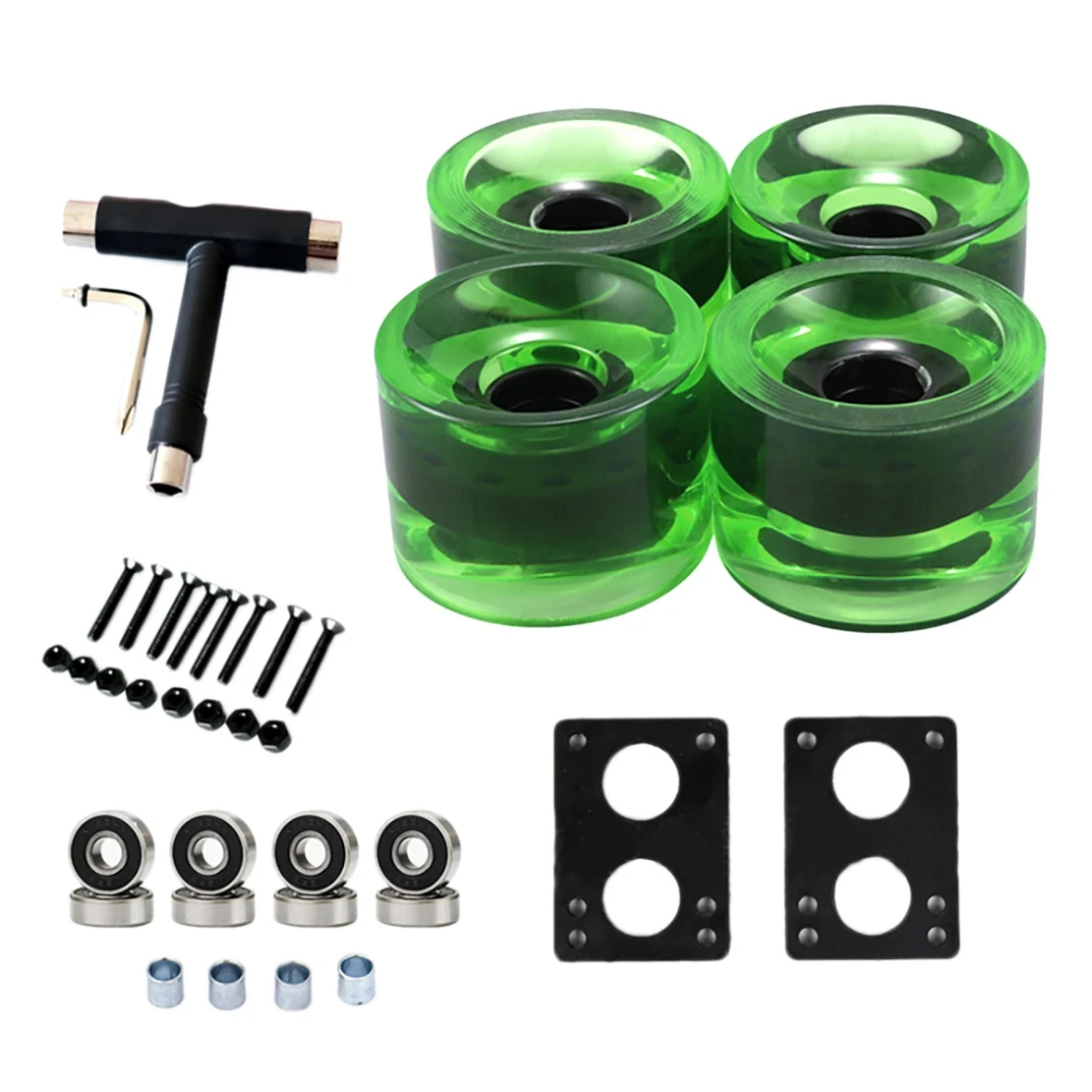 Skateboard Wheels Set with Bearings 82A Longboard Wheels PU Wheels Cruiser Wheels Street Upgrade Replacement
Skateboard Wheels Set with Bearings 82A Longboard Wheels PU Wheels Cruiser Wheels Street Upgrade Replacement