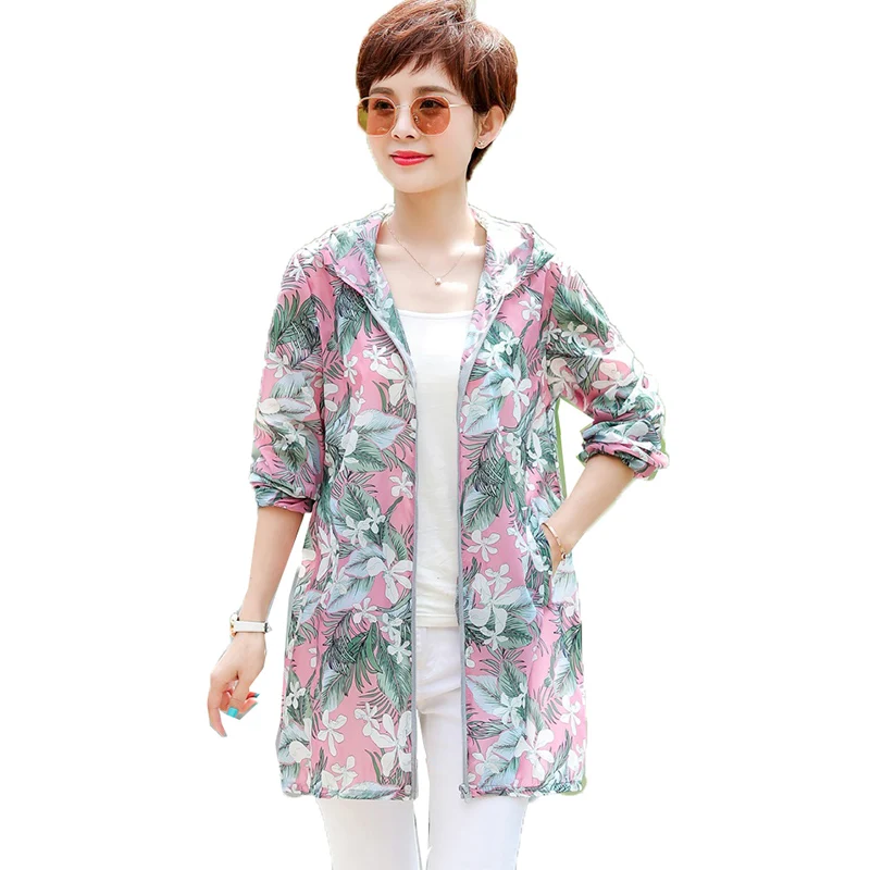 Fashion Women's Jacket 2020 New Spring Autumn Large Size 5XL Printing Thin Coat Sun Protection Clothing Women Hooded Zipper Coat
Fashion Women's Jacket 2020 New Spring Autumn Large Size 5XL Printing Thin Coat Sun Protection Clothing Women Hooded Zipper Coat